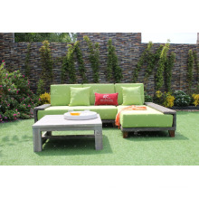 Amazing Design Poly Resin Rattan Modular Sofa Set With Lounger For Outdoor Garden or Living Room Wicker Furniture